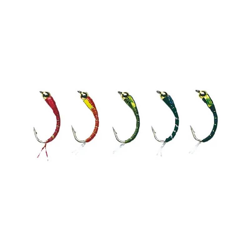 Kit de 5 Mouches Stucki Fishing Nymphe Goldhead – 5 · N°12