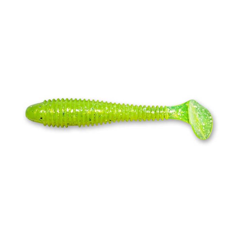 Crazy Fish Vibro Fat 3.2 – Leurre Souple – 8CM · Par 5 · Green Acid · 5 · 8