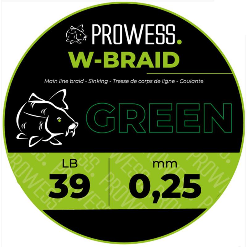 Tresse Prowess W-BRAID – 1000M / 25/100 / 1000 / 39