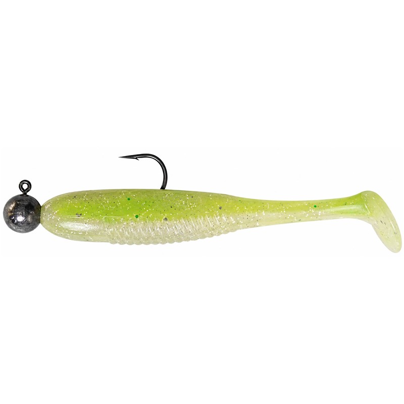 Armé Powerline Shad Mis 6 – Leurre Souple – 15.2CM · Par 2 · Chartreuse/Ventre Nacré Translucide Pailleté · 2 · 15.2