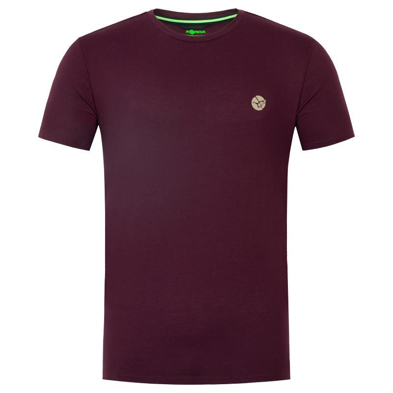 Tee Shirt Manches Courtes Homme Korda le Split Tee – Burgundy / Burgundy / S