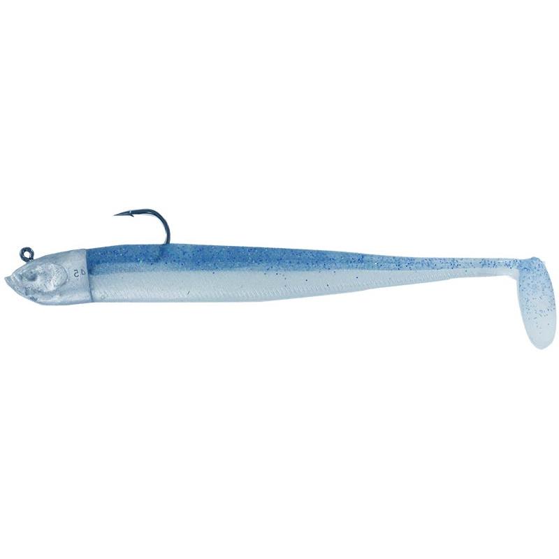Armé Powerline Jig Power Gts Monté | Leurre Souple – 13CM · Bleu Pailleté · Translucide Pailleté · 1 · 13 · 35