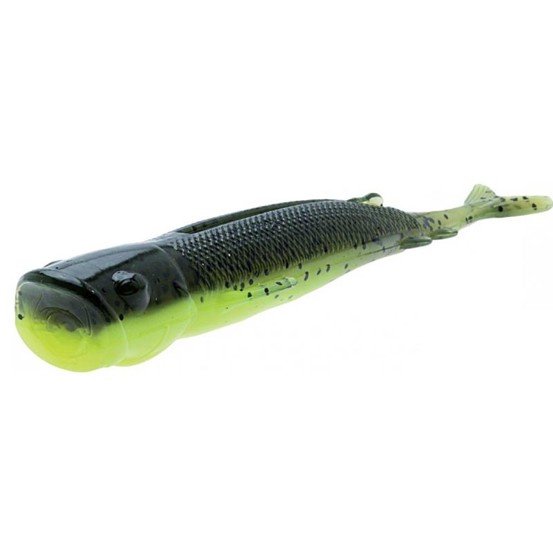 Zman Pop Shadz 5” – Leurre Souple – 13CM / Par 3 / Chartreuse / 3 / 13