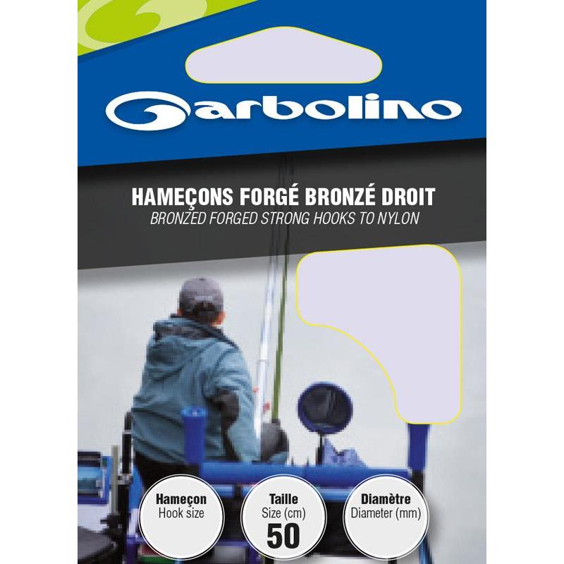 Hamecon Monte Garbolino Forge Bronze Droit – 10 / 18/100 / N°10 / 50