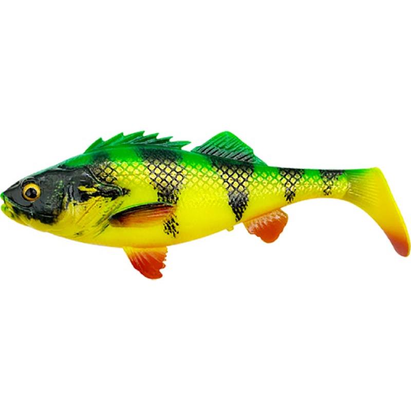 Savage Gear 4D Perch Shad – Leurre Souple – 17.5CM / Firetiger / 1 / 17.5 / 68