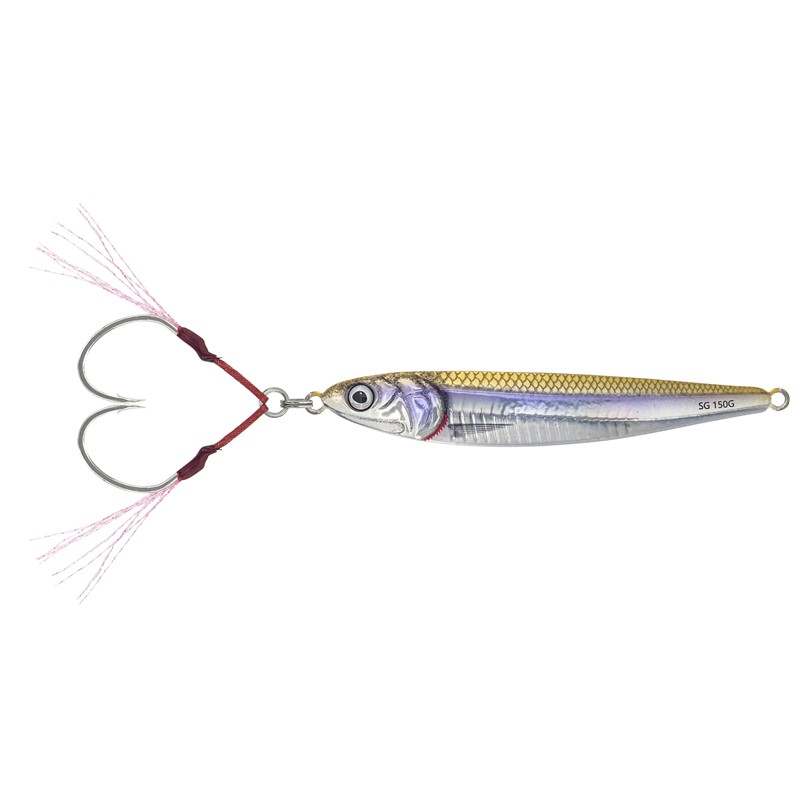 Savage Gear 3D Anchovy Jig – Jig – 30G / Golden Anchovy / 1 / 5-20 / N°6-N°12 / 8 / 30 / Coulant / 2