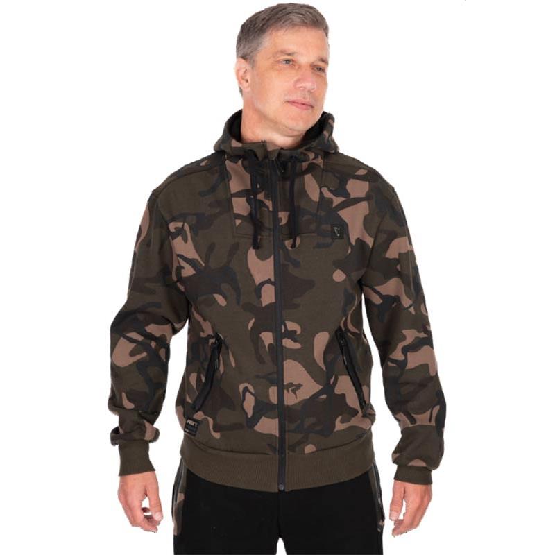 Sweat Homme Fox Full Zip Premium 310 Hoodie – Camo · Camo · S