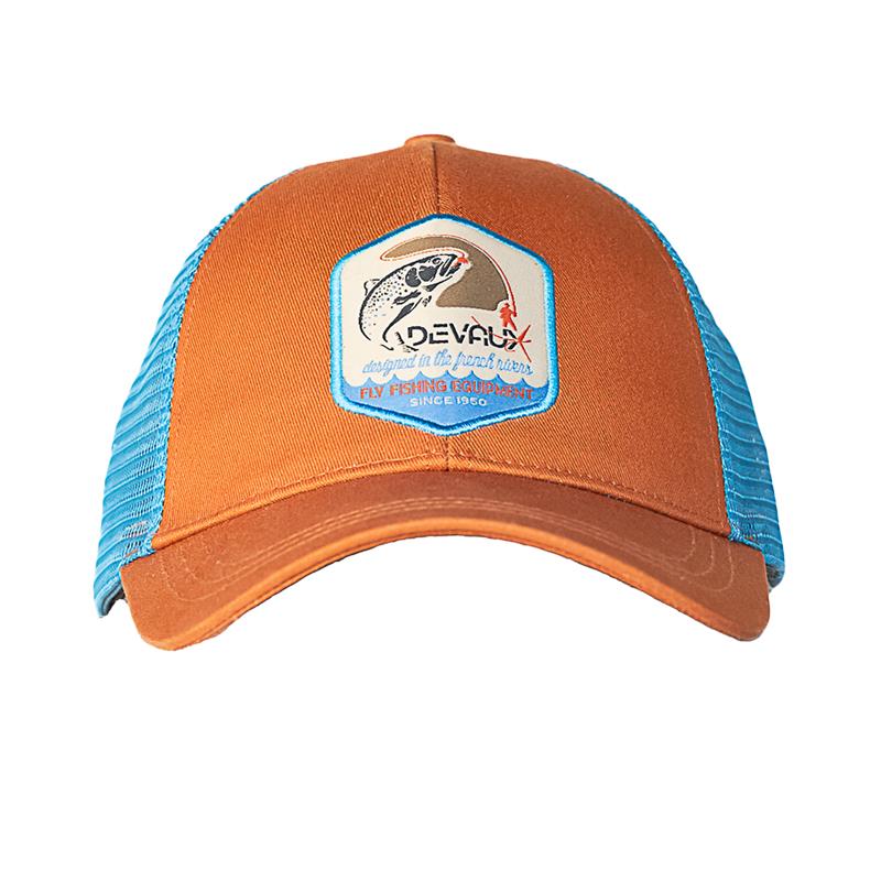 Homme Devaux Trucker Bomblue – Casquette – ORANGE/BLEU · Orange-Bleu · Unique