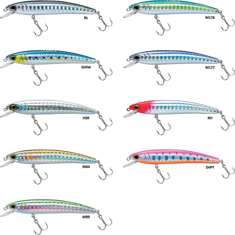 Leurre Flottant YO-ZURI Pin S Minnow – 5CM / Dos Noir / 1 / 0.4 / N°12 / 5 / 2 / Flottant