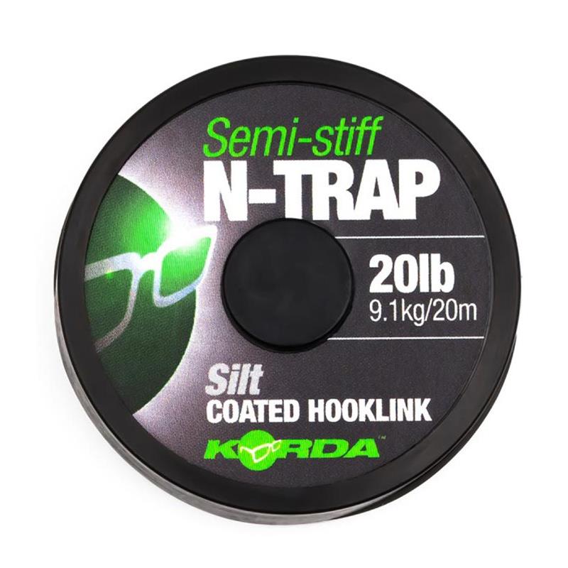 À Bas de Ligne Korda N-TRAP Semi -STIFF | Tresse – 20M / Gravel / 20 / 30