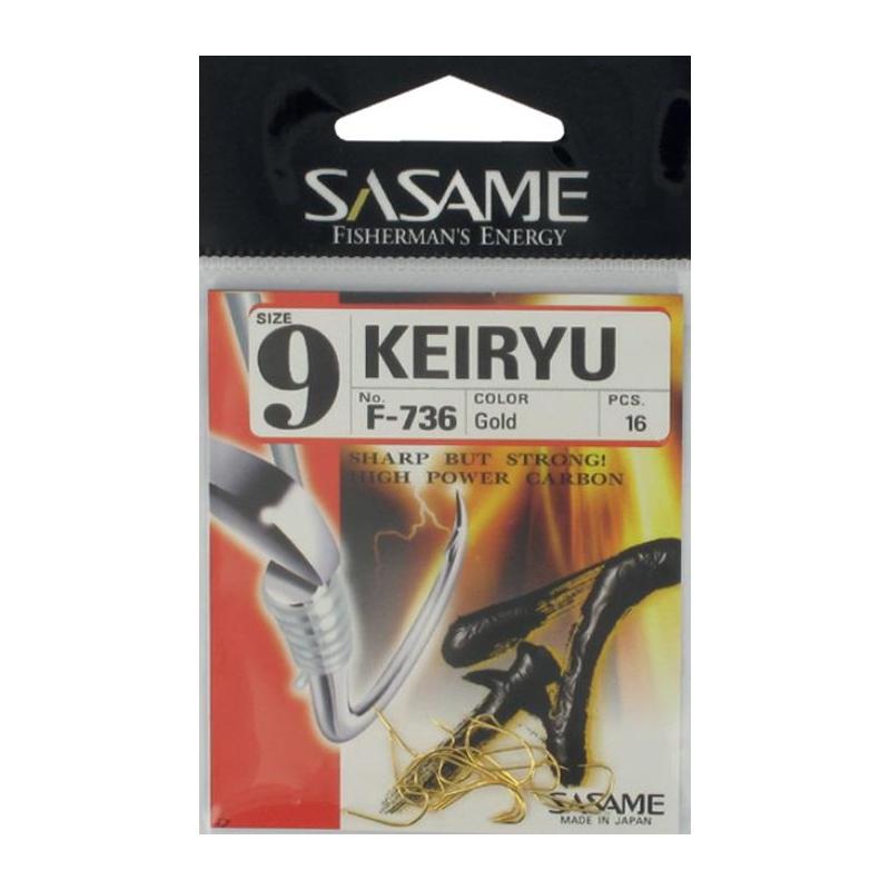 Simple Mer Sasame Keiryu Hook | Hamecon – Gold · Gold · 16 · N°4