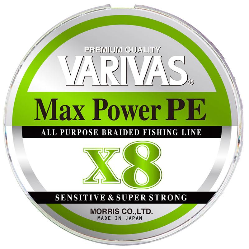 Tresse Varivas Max Power PE X8 Lime Green – 150M · Vert · 12.8/100 · 150 · 14.5 · 0.6