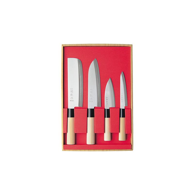 Coffret de Couteaux Sekiryu Nakiri Santoku Small Deba Petty – 4 / 17 / 30