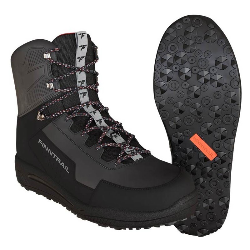 De Wading Finntrail Wademan Caoutchouc Crantée | Chaussures – Dark Grey / Dark Grey / Crantées / 43