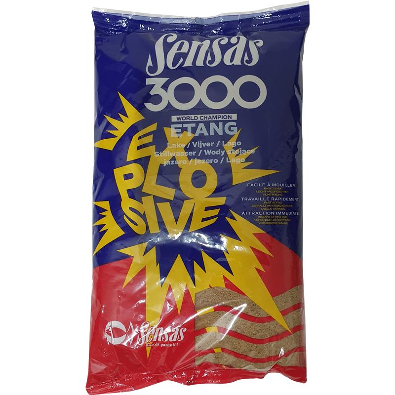 Amorce Sensas 3000 Explosive Etang – 1 / 1.5/5 / 2/5 / Toutes