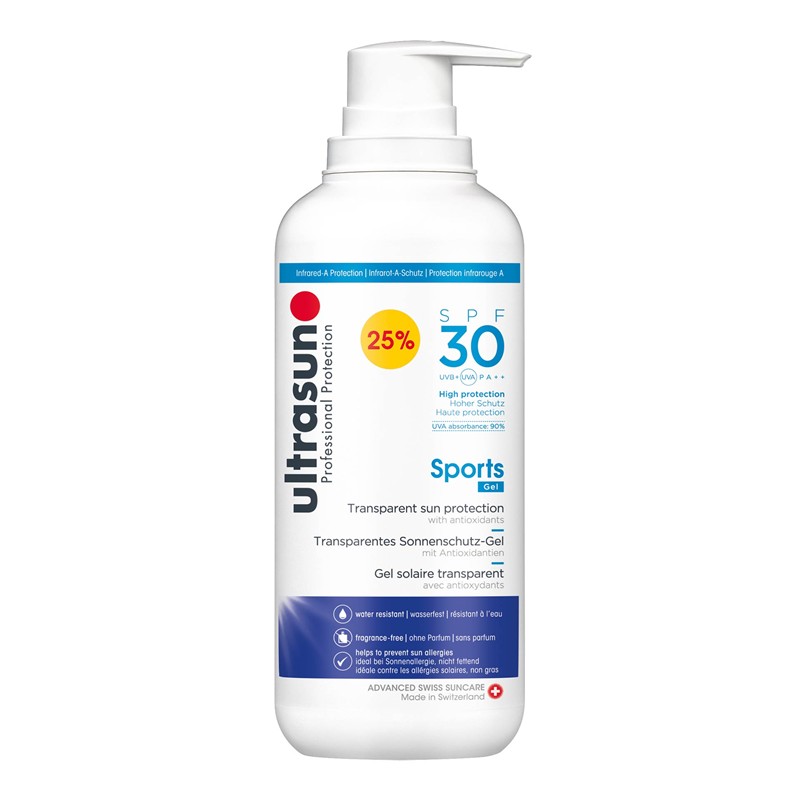Crème Solaire Ultrasun Sports Gel SPF30 400ML – 400