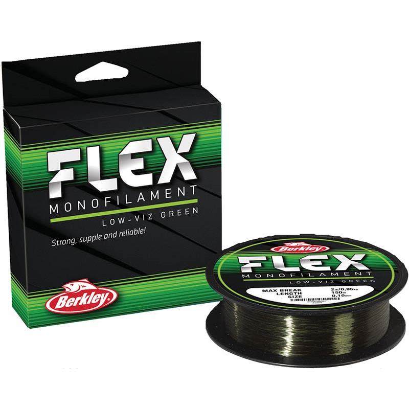 Nylon Berkley Flex Monofilament LOW-VIZ Green – 300M · Vert · 10/100 · 0.95 · 300