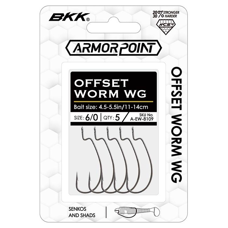 Texan Bkk Offset Worm Wg | Hameçon – 7 · N°1
