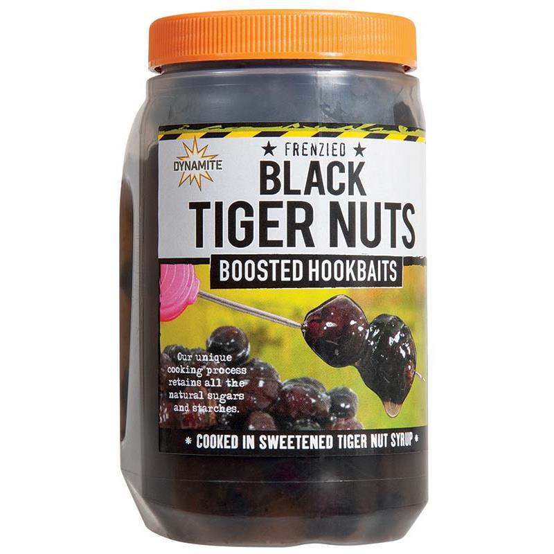 Graine Preparée Dynamite Baits Boosted Hookbaits – Frenzied Black Tiger Nuts · 500