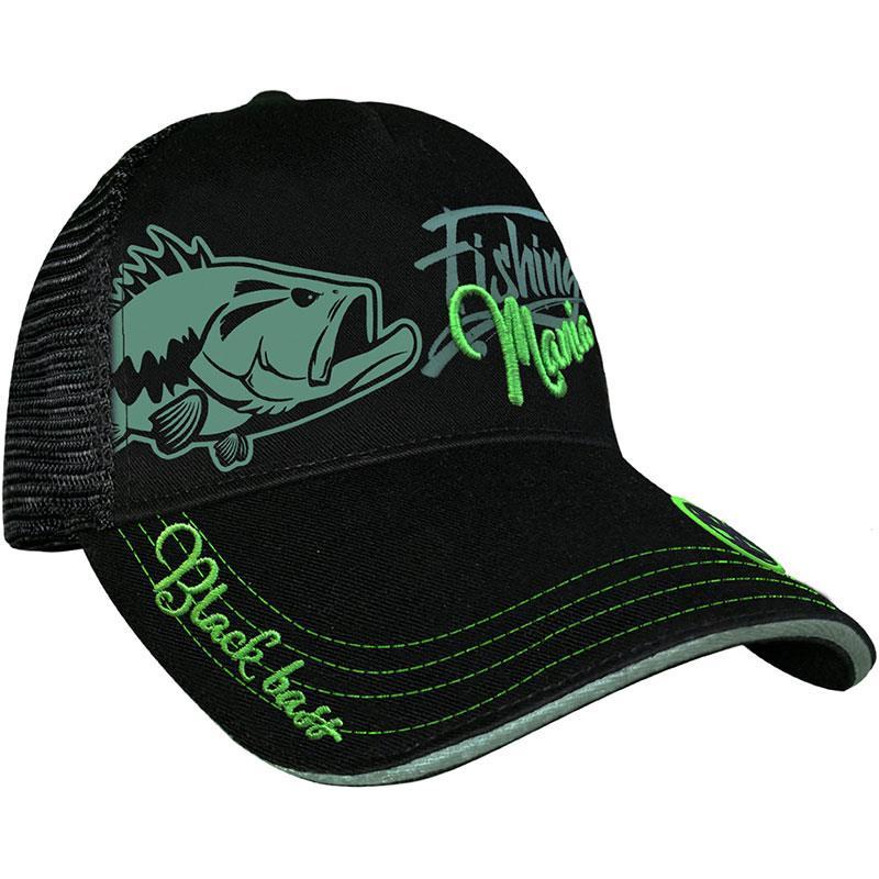 Homme Hot Spot Design Cap Black Bass Mania – Casquette – Noir / Noir / Unique