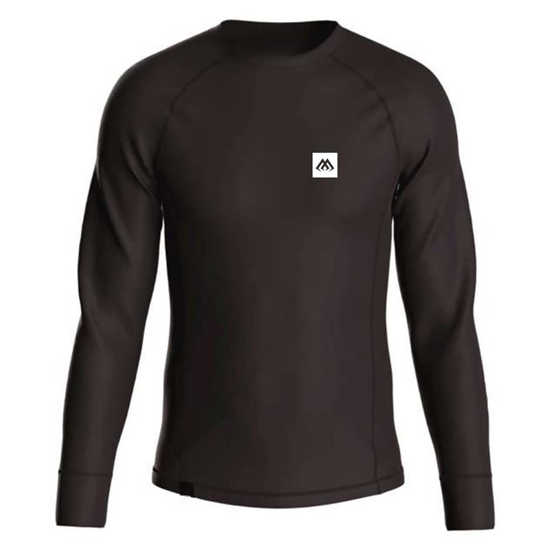 SOUS-VÊTEMENT Homme Mikado Thermoactive Underwear Base Layer Shirt – Noir / Black / XXXL