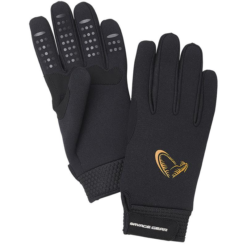 Gants Homme Savage Gear Neoprene Stretch Glove – Noir · M