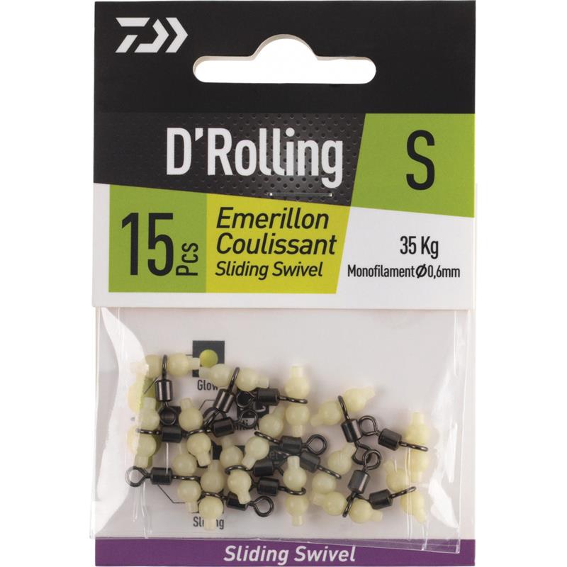 Émérillon Baril Daiwa Phospho Sliding Swivel – S / 15 / 35